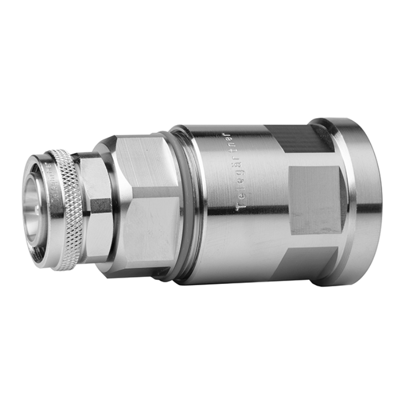 J01440A0008 - Роз'єм 4.3-10 кабельний, штекер, муфта, 50 Ом, G24 (7/8"); G52 (7/8" Alu)