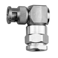 J01000B1195 - Роз'єм BNC кабельний, штекер посилений, кутовий, муфта-закрутка, 50 Ом