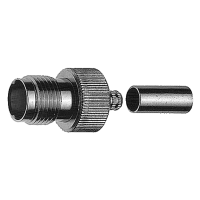 J01011R0006 - Роз'єм R-TNC (корпус-гніздо, ц.контакт-штекер) кабельний, обтиск, 50 Ом