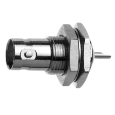 J01003A0027 - Разъем BNC панельный, гнездо, пайка, 75 Ом, посадка Z04