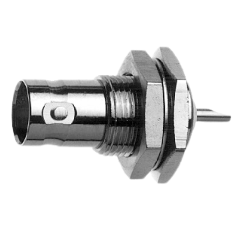 J01003A0027 - Роз'єм BNC панельний, гніздо, пайка, 75 Ом, посадка Z04