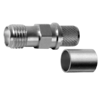 J01151A1061 - Разъем SMA кабельный, гнездо, обжим, 50 Ом, G30 (1.5/3.8), покрытие золото