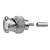 J01002A0016 - Разъем BNC кабельный, штекер, обжим, 75 Ом, G39 (0.8/3.7-6.15), a=31, b=13