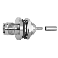 J01011A0064 - Роз'єм TNC кабельний/панельний, гніздо, обжим, 50 Ом, G7 (RG-316/U)