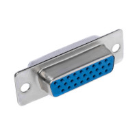 DBH-26F - Роз'єм кабельний D-SUB, гніздо, 26-контактний, під пайку, високої щільності