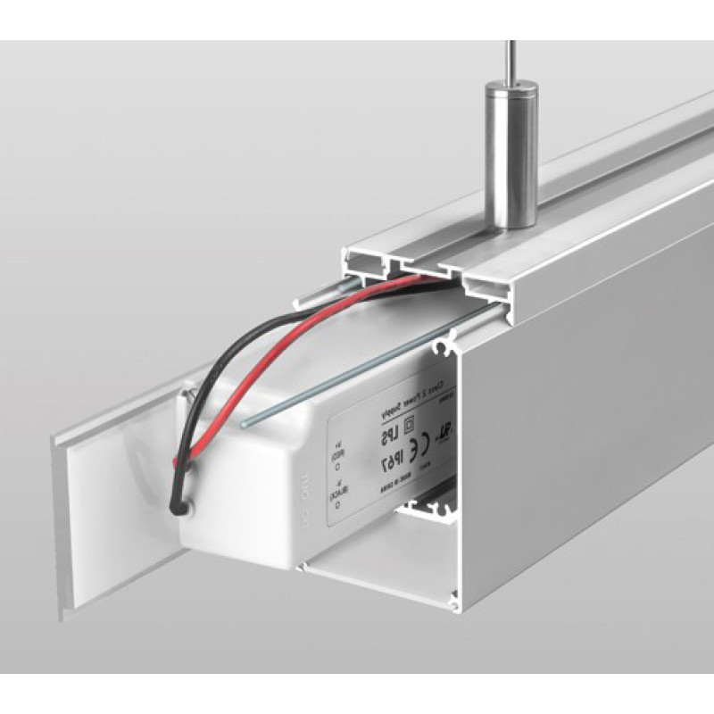 GLADES - LED-профиль (Рассеиватель DHS молочный)