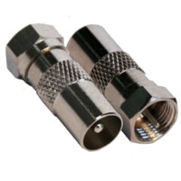 F 109-52 - Перехідник F штекер - IEC штекер, Alcad (Іспанія)