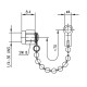 H00040A0011 - Колпачок защитный для SMA разъёмов на гнездо, на цепи, покрытие - золото