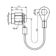 H00040A0020 - Колпачок защитный для SMA разъёмов на гнездо, на наилоновом шнуре, покрытие - золото