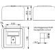 H02000A0090 - Коробка для установки розеток для внешнего монтажа, на 1 модуль