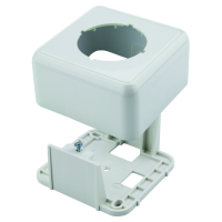 H02000C0027 - Рамка для встановлення розеток для зовнішнього монтажу, на 1 модуль, 80х80х40 мм