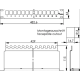 H02025A0167 - Модульная патч-панель для установки в рэк 19",  для модулей RJ-45 KEYSTONE