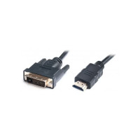 CABHD-016-1.5 - Перехідний кабель HDMI-DVI, штекер HDMI (тип A) > штекер DVI, позолочені контакти