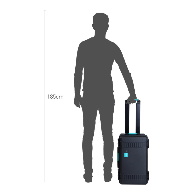 HPRC#2550W SSKBLB - Кейс с колесами ударопрочный для хранения и переноски, внутр. размер 513x288x200 (мм)