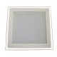 458/1 - Світильник світлодіодний квадратний стельовий врізний Glass Rim, білий, 4000K, 480 lm
