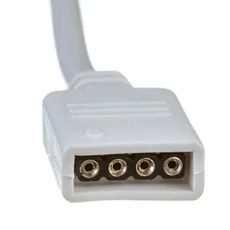 №10 З'єднувач РГБ, 10 мм, зажим - штекер, Led Technologies (КНР)