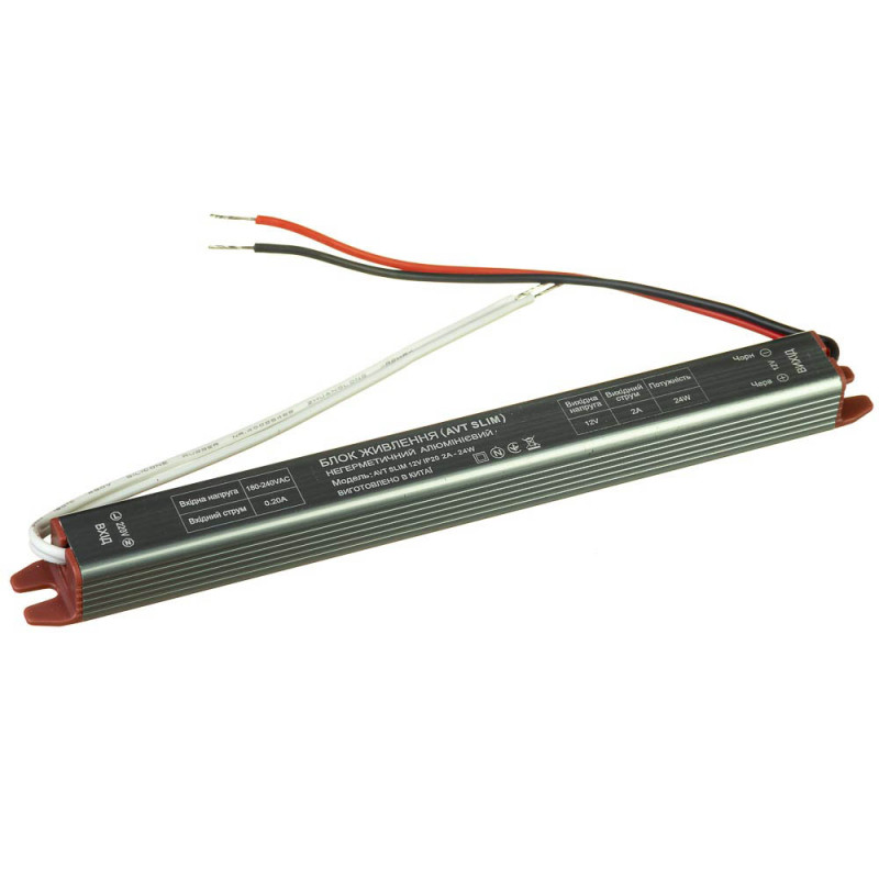 Блок питания AVT SLIM 12V IP20 2А - 24W, AVT(КНР)