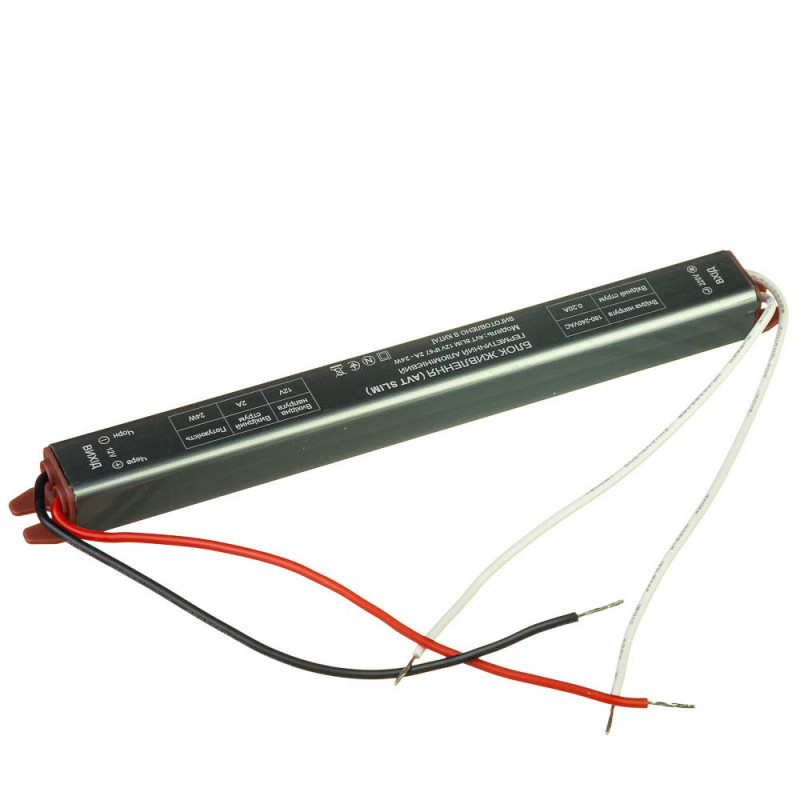 Блок живлення  AVT SLIM 12V IP67 2А - 24W, AVT(КНР)