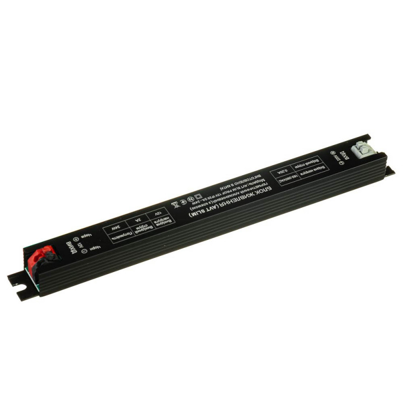 Блок живлення  AVT SLIM PROF 12V IP20 2А - 24W (з клемою), AVT(КНР)
