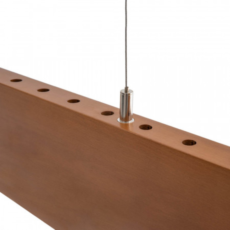 #1506/1 - FOREST-36W 4000К 120см (бук-сонома) Підвісний дерев'яний LED світильник AVATON