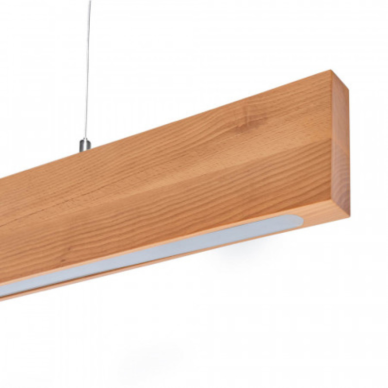 #1506/1 - FOREST-36W 4000К 120см (бук-сонома) Підвісний дерев'яний LED світильник AVATON