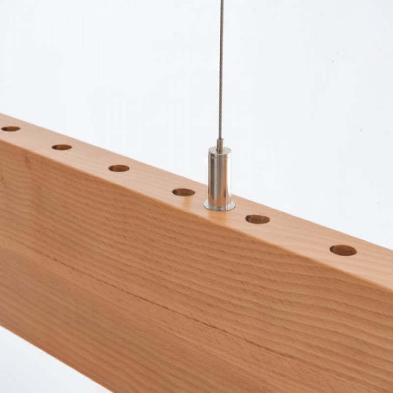 #1506/1 - FOREST-36W 4000К 120см (бук-сонома) Підвісний дерев'яний LED світильник AVATON