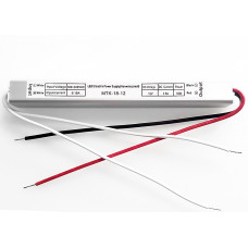 PSPS12VDC-1.5A-18W- Блок питания в компактном корпусе SLIM с доп. проводом 180-240VАС>12VDC