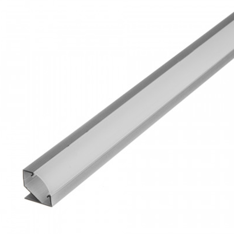 ПФ-20 Профиль угловой анодированный 2М +рассеиватель