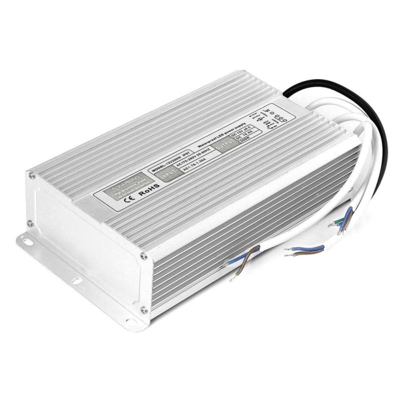PSR12V-200W - Блок живлення в герметичному корпусі170-250VАС>12VDC-16A, 200Вт, 230*140*60