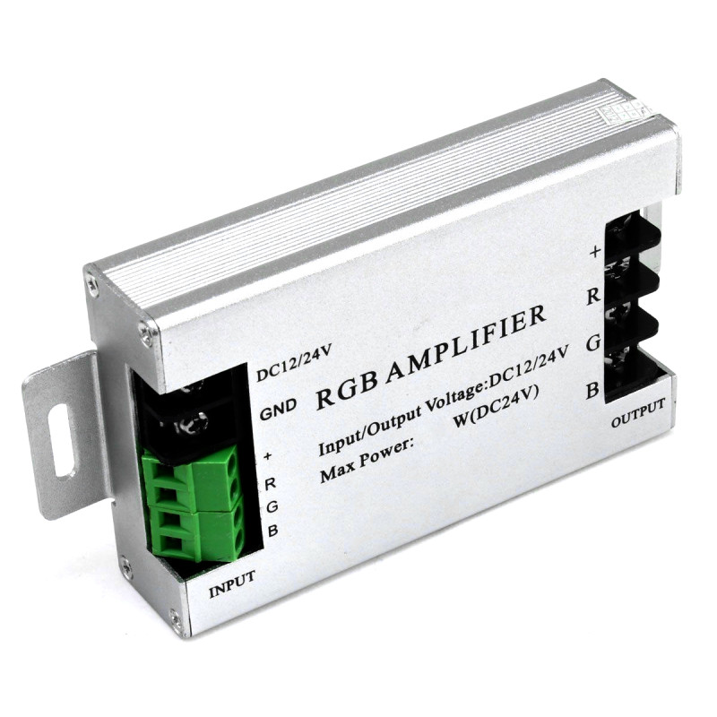 RGB підсилювач (12-24VDC, 3x10A), 106*65*25мм, FTC (КНР)