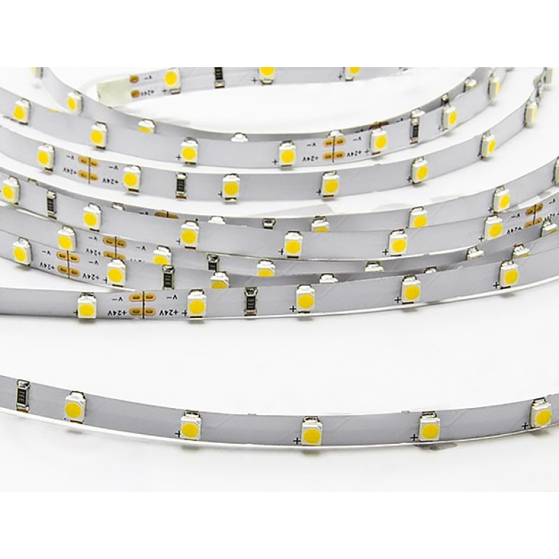 AVT-600NW3528-12 5mm - Светодиодная лента SMD3528, цвет - белый-нейтральный, 120 д/м, 12В