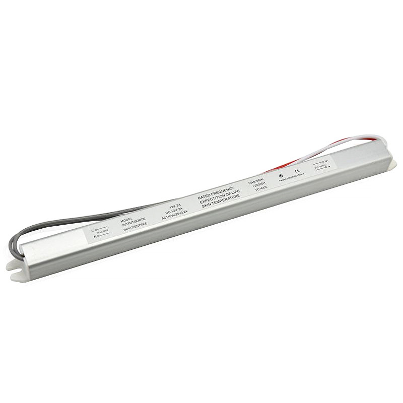 PSPSN-12VDC-3A-36W - Блок питания в компактном корпусе SLIM C с доп. проводом 180-240VАС