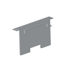 ЗЛСВ40 - Торцевая заглушка прямая универсальная для LED профиля ЛСВ-40. Цвет - серый, Rishang