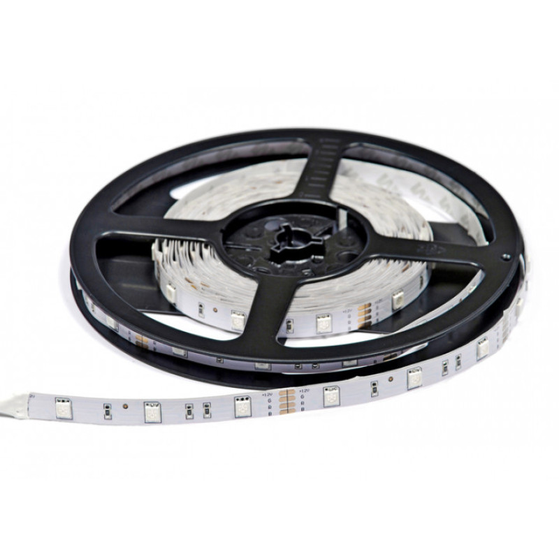 RD0030AQ - Світлодіодна стрічка, 30х SMD 5050, 12VDC, 7,2 Вт/м, 10*5000, колір-повнокольоровий