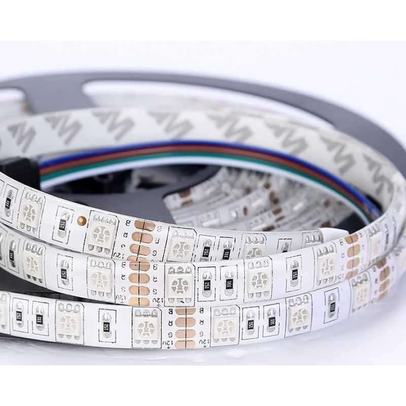 MOTOKO-300RGB5050-12 - Світлодіодна стрічка RGB, 60 д/м, 12V, 14.4W, IP20, Motoko (Тайвань)