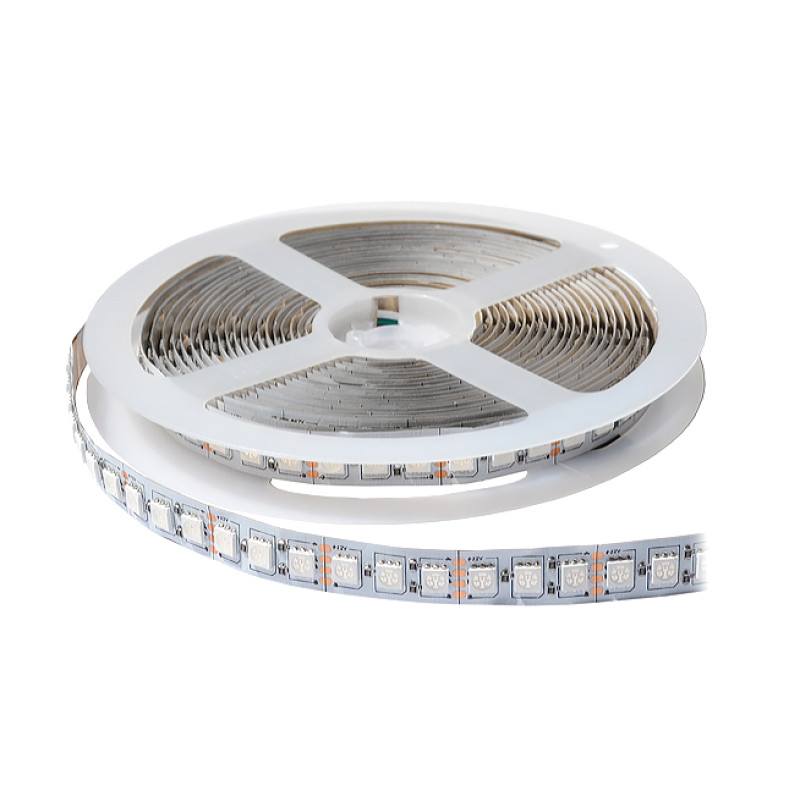 AVT-300RGB5050-12 - Світлодіодна стрічка SMD5050, колір - RGB, 60 д/м, 12В, 12 Вт/м, 8*5000 мм