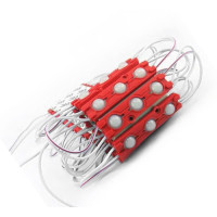 # 94/5 MTK-5730-3Led-R-1,5W - LED модуль SMD5730 66x17x8,5 с линзой 10*10, 12V, 1.5W, IP65