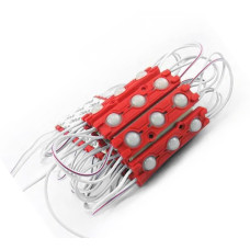 # 94/5 MTK-5730-3Led-R-1,5W - LED модуль SMD5730 66x17x8,5 с линзой 10*10, 12V, 1.5W, IP65