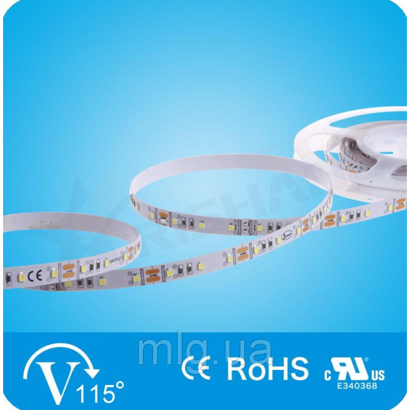 RN6860TA-B-WW - Светодиодная лента, 60х SMD 2835, 12VDC, 5.5 Вт/м, 8*5000, цвет белый-теплый