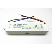 RPSP12VDC-5A-60W - Герметичный блок питания в компактном пластиковом корпусе с доп. проводом