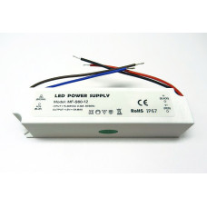 RPSP12VDC-5A-60W - Герметичный блок питания в компактном пластиковом корпусе с доп. проводом