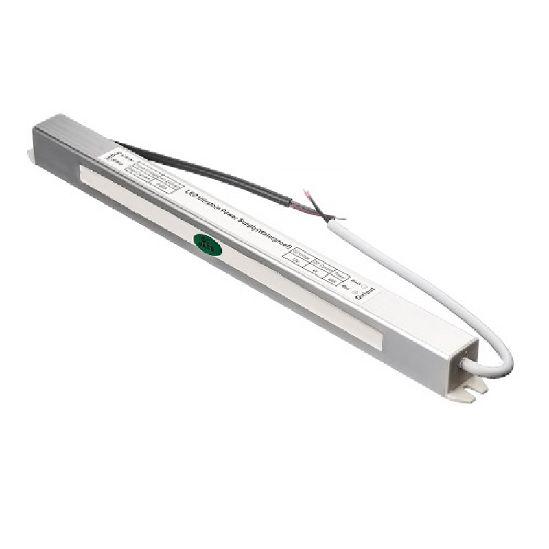 PSHS12VDC-5A-60W - Герметичний блок живлення у компактному корпусі SLIM з дод. проводом 180-240VАС