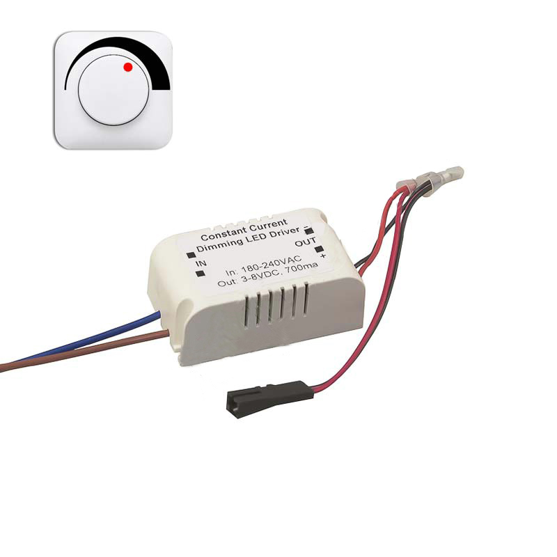Драйвер димований для Microspot HAD-01, 3.0-8.0В, 700mА, 5,6 Вт, колір - білий, FTC (КНР)