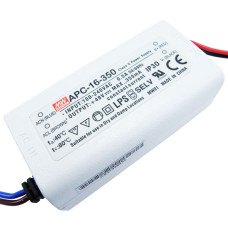 APC-16-350 - Драйвер светодиода влагозащитный, 220VAC>12-48VDC, 16Вт, 350 mа, IP30, 77х40х29мм