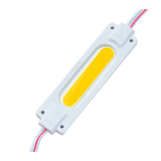 # 095/2 МТК-COB-1Led-WW-2W - LED модуль COB 70x19x5 с линзой 35*8, 12V, 2W, IP65