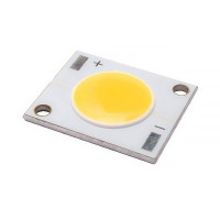 Светодиод COB Prolight, 12Вт, 35Вx350мА, 1300лм, цвет - белый-тёплый (3000K), 19х16х2.5мм