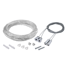 CR1002 - Система подвесов для профилей LS3535, LS4970 - 2 подвеса с тросом 2 метра, прозрачный кабель