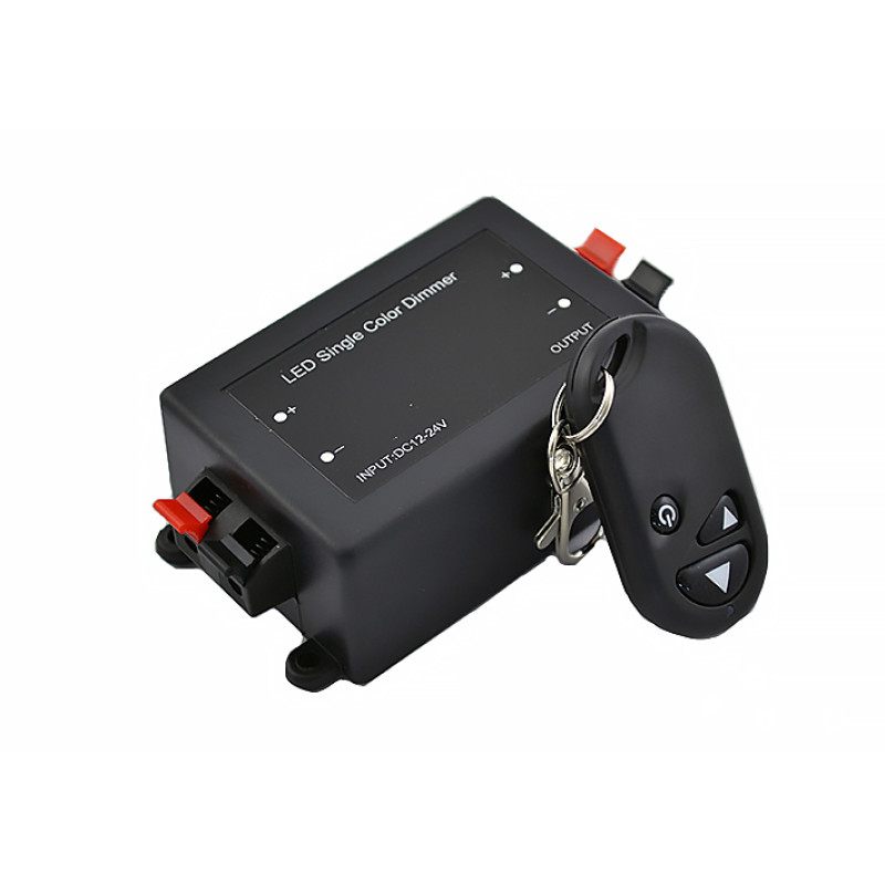 LT-DIM49 1-канальный диммер 8А, 12В с радио-пультом, 110х56х34мм, LED Technologies (КНР)