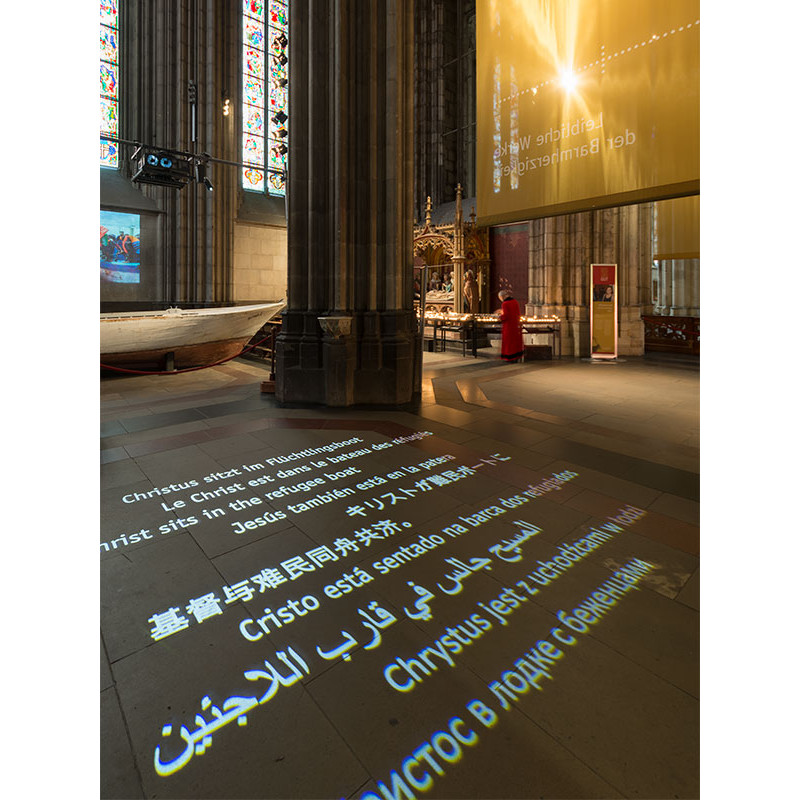 GL 100 HAL - Графічний гобо проектор для інтер'єру, 100 Ватт, 230В, Derksen (Німеччина)