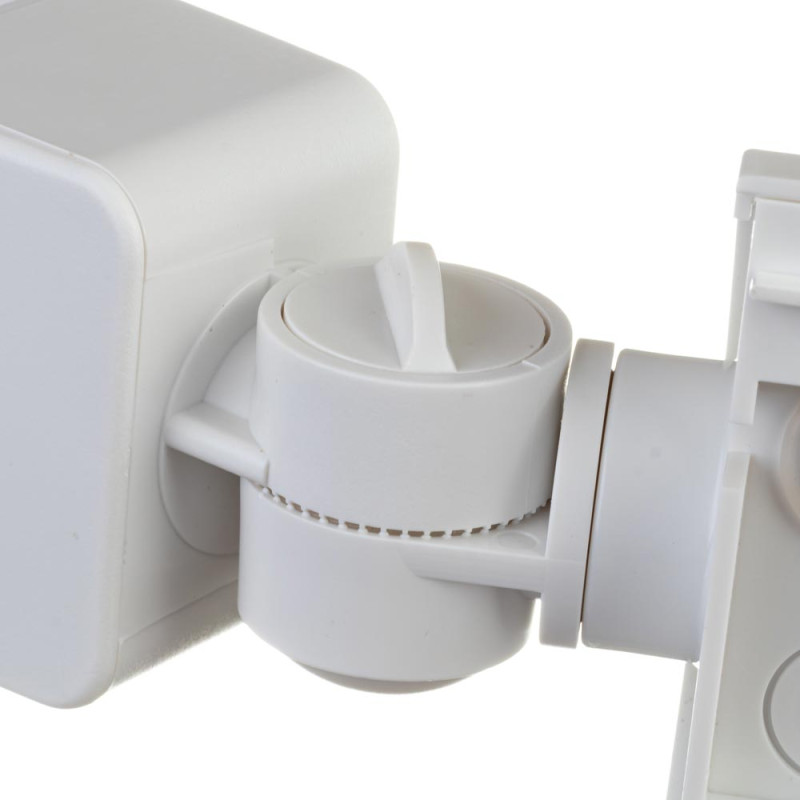 #02/1 - Датчик движения арматурный накладной белый 180°, IP44, макс.1200Вт, 10-2000 lux